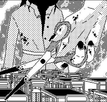 La mujer de la cara cortada