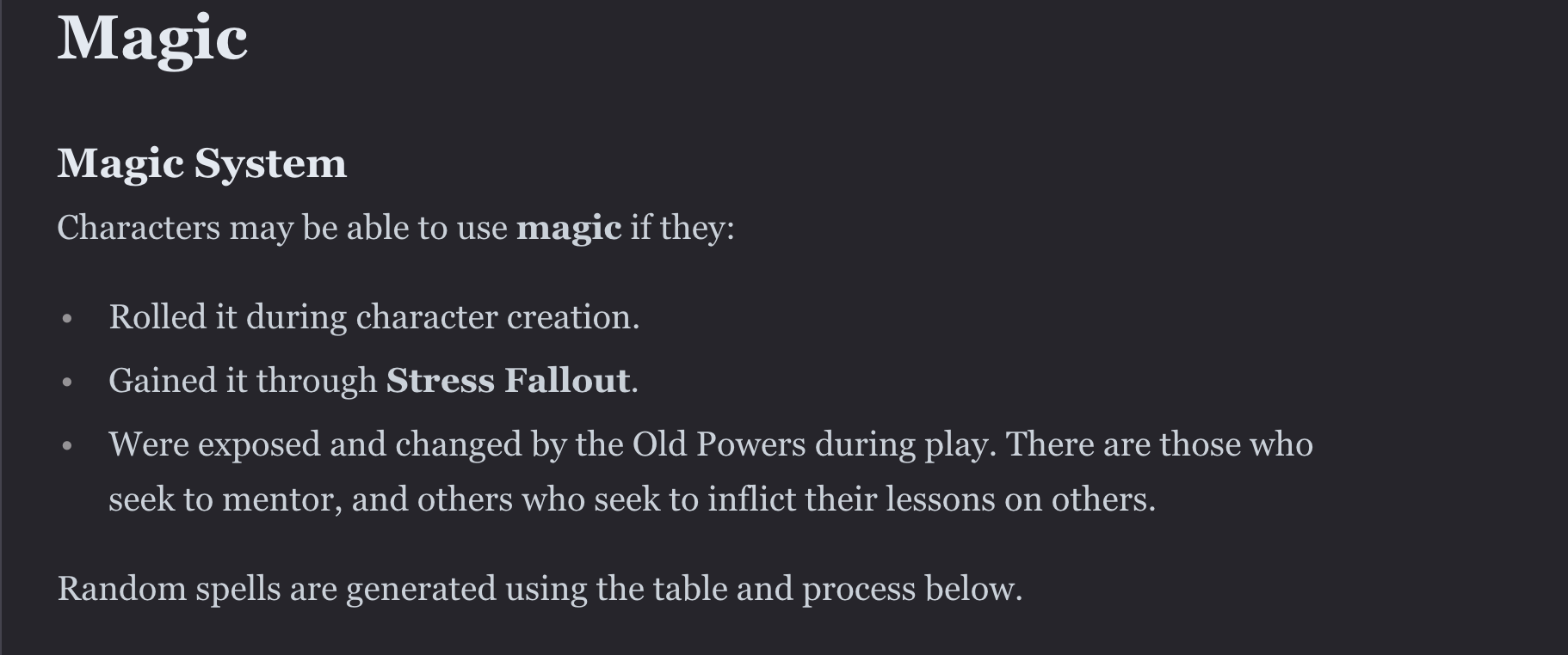 LEGACY MAGIC SYSTEM (SRD v1.0)