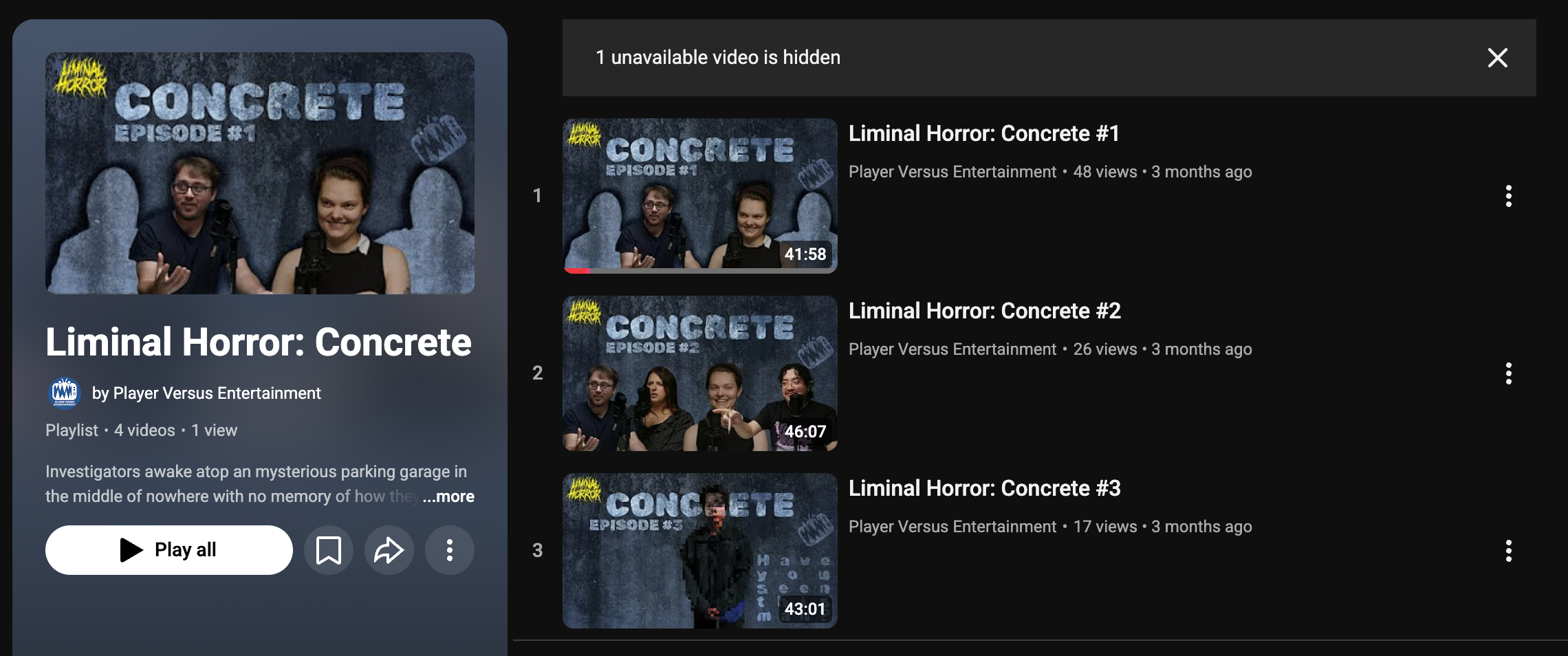 Concrete, An Actual Play Series