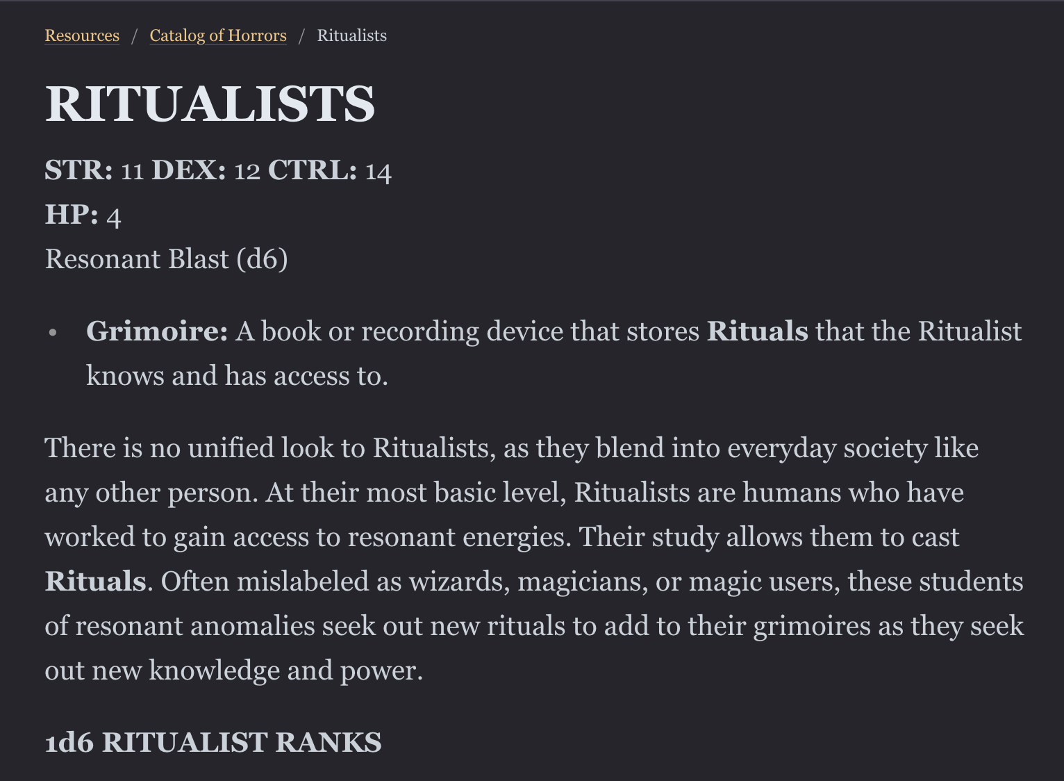 Ritualists